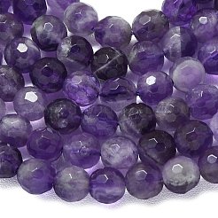 Natural Chevron Amethyst Beads Strands&nbsp;G-B165-A09-6mm