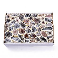 Natural Geode Agate Druzy Agate Display Decorations&nbsp;DJEW-I014-01B