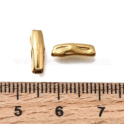 304ステンレススチールビーズ  イオンプレーティング（ip）  チューブ  18KGP本金メッキ  11x3.5x3.5mm  穴：1.4mm&nbsp;STAS-L315-065B-G