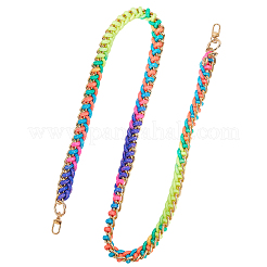 Acrylic Cable Chain & Polyester Braided Cord Bag Straps&nbsp;FIND-WH20033-020KCG-D