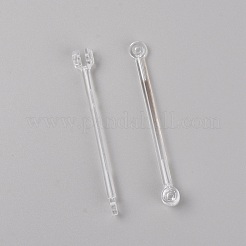 プラスチックスタンドベースアクションフィギュアディスプレイホルダー  人形型玩具サポートスタンド用品用  透明  9.5x7.5x14cm&nbsp;ODIS-WH0018-87B