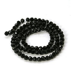 Faceted Glass Round Beads Strands&nbsp;X-GF4mmC27