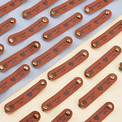 24Sets PU Leather Labels&nbsp;DIY-FG0003-22