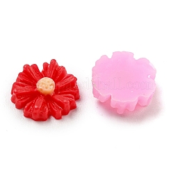不透明エポキシ樹脂デコデンカボション  デイジーの花  ミックスカラー  8x2.5mm&nbsp;CRES-M032-01