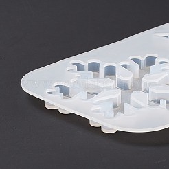 DIYスノーフレークウィンドチャイム作成キット  クリスマステーマ  シリコンモールド入り  ナイロンモノフィラメント釣り糸  プラスチックビーズ  アルミチューブ  ミックスカラー  10~235x0.2~178x0.2~11mm&nbsp;DIY-D070-01P
