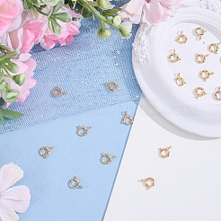 20Pcs Eco-friendly Brass Spring Ring Clasps&nbsp;KK-BBC0027-69B-G