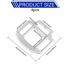 4Pcs Alloy Buckles&nbsp;FIND-CA0010-05