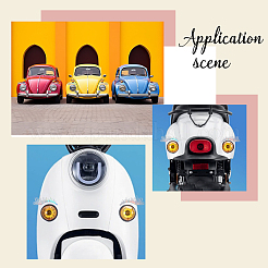 8 Pairs 2 Styles Eyelash Shape Waterproof PVC Picture Stickers&nbsp;DIY-HY0003-05C