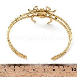 Halloween Spider 304 Stainless Steel Open Cuff Bangles&nbsp;SA-CBA0444-01G