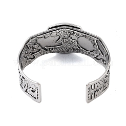Constellation Alloy Open Cuff Bangles for Women Men&nbsp;BJEW-C064-01AS-12