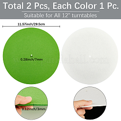 2Pcs 2 Colors Felt CD Pads&nbsp;AJEW-CP0011-90