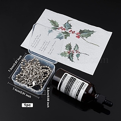 鉄の袋のハンドル  腹筋プラスチック所見  バッグストラップ用交換アクセサリー用  プラチナ  565mm  花：75x95x6mm  リンク：14x11x2mm  クラスプ：34x14x6mm  13.5x7mm内径  1個/箱&nbsp;FIND-CA0001-36P