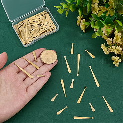 120Pcs 4 Styles Brass Pendants&nbsp;KK-PH0014-81