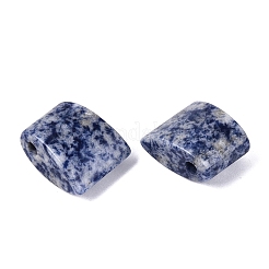 ナチュラルブルースポットジャスパーペンダント  台形チャーム  27.5~28.5x24~25x13~13.5mm  穴：3.5~4.5mm&nbsp;G-G602-07H
