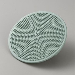 プラスチック版木印刷のバレン  版画用インク版  ハンドル付き  フラットラウンド  シーグリーン  99x27.5mm&nbsp;FIND-WH0199-249