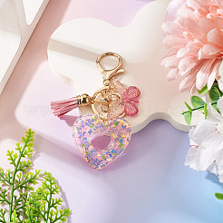 Heart with Butterfly Resin Keychains&nbsp;KEYC-TADJ0001-01A