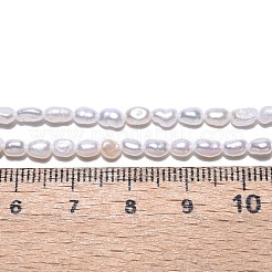 Natural Cultured Freshwater Pearl Beads Strands&nbsp;X-PEAR-N014-03F