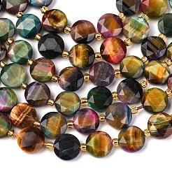 Natural Tiger Eye Dyed Beads Strands&nbsp;G-C116-A95-01