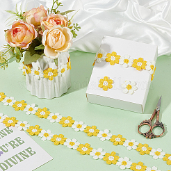 5 Yards Polyester Flower Ribbons&nbsp;OCOR-AR0002-07