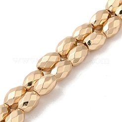 Electroplated Strong Magnetic Synthetic Hematite Beads Strands&nbsp;G-P518-03