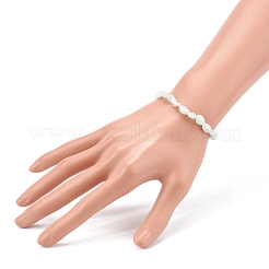 ナチュラルラリマーストレッチビーズブレスレット  ナゲット  内径：2-1/8~2-1/4インチ（5.5~5.8cm）&nbsp;X-BJEW-JB05929-02