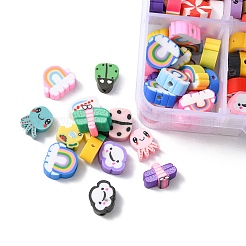 160Pcs 8 Style Handmade Polymer Clay Beads&nbsp;CLAY-YW0001-72