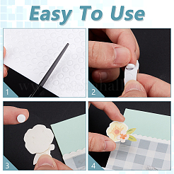 Pe両面粘着テープ  子供のための DIY 手作り  ホワイト  16.3x9.1x0.2cm&nbsp;AJEW-WH0515-90A