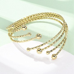 304 Stainless Steel Cuff Bangles for Women&nbsp;BJEW-B150-03G