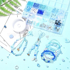 Ocean Color DIY Mobile Phone Strap Making Kit&nbsp;DIY-FS0006-56