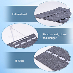 Sun Glasses Felt Storage Hanging Bag&nbsp;AJEW-WH20006-67B