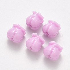 合成サンゴビーズ  染め  チューリップ  ミックスカラー  8.5x8mm  穴：1.4mm&nbsp;CORA-R018-10