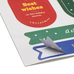 Christmas Theme Paper Sticker&nbsp;AJEW-Q151-02B