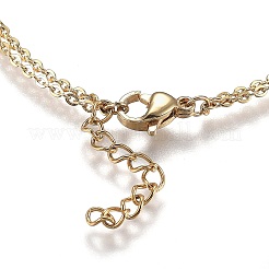 Brass Micro Pave Clear Cubic Zirconia Link Bracelets&nbsp;BJEW-Z003-20G