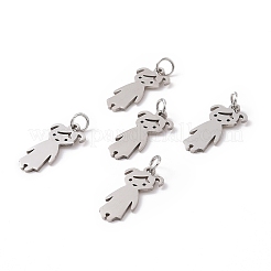 Non-Tarnish 201 Stainless Steel Pendants&nbsp;STAS-S105-LA415-1