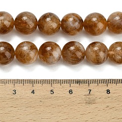 Heated Natural Citrine Beads Strands&nbsp;G-L642-B17-12mm