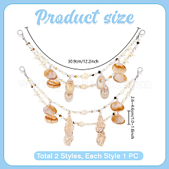 2Pcs 2 Styles&nbsp;HJEW-PH02304
