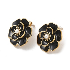 304 Stainless Steel Flower Stud Earrings&nbsp;EJEW-A147-03G