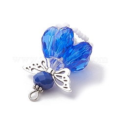Faceted Glass Pendants&nbsp;PALLOY-MZ00583-02