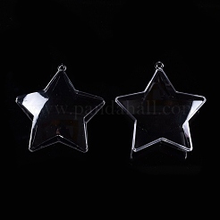 Openable Transparent Plastic Pendants&nbsp;CON-K007-05A