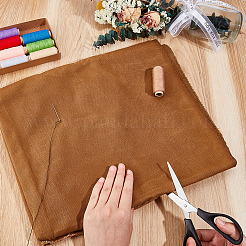 1ヤードの綿生地  ワックス付き  キャンバスバッグアクセサリー  キャメル  1420~1480x0.7mm&nbsp;DIY-WH0308-724A
