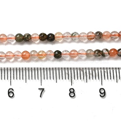 Natural Colorful Rutilated Quartz Beads Strands&nbsp;G-B090-A18-03