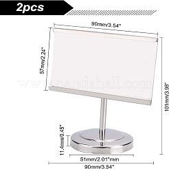 430 Stainless Steel Business Card Holder&nbsp;ODIS-WH0030-02