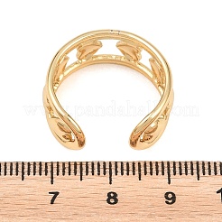 304ステンレススチールカフオープンリング  ハート  イオンプレーティング（ip）  ゴールドカラー  10mm  usサイズ8 1/2(18.5mm)&nbsp;SA-H001-12G