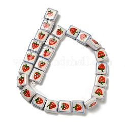 Printed Handmade Porcelain Beads&nbsp;LAMP-D303-06F-02