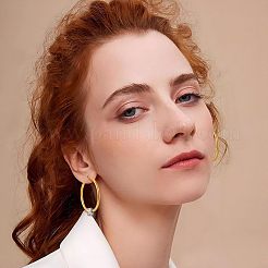 Knot Shaped Brass Hoop Earrings&nbsp;FS-WGE48BC-18