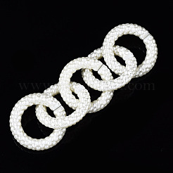 CCB Plastic Imitation Pearl Linking Rings&nbsp;CCB-Q091-013