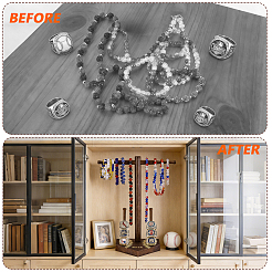 Baseball T Bar Wood Ring Display Stands&nbsp;RDIS-WH0019-22