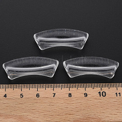 透明なアクリルビーズ  カーブチューブ  透明  36x13.5x11.5mm  穴：4mm  約148個/500g&nbsp;MACR-S372-001C-001