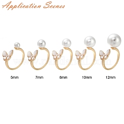 Brass Peg Bails Cuff Finger Ring Settings&nbsp;KK-S356-266-NF