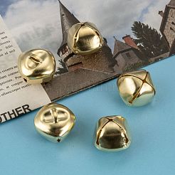 アイアン製ベルペンダント  ゴールドカラー  20x25x24mm  穴：2x5mm&nbsp;IFIN-Q112-04G